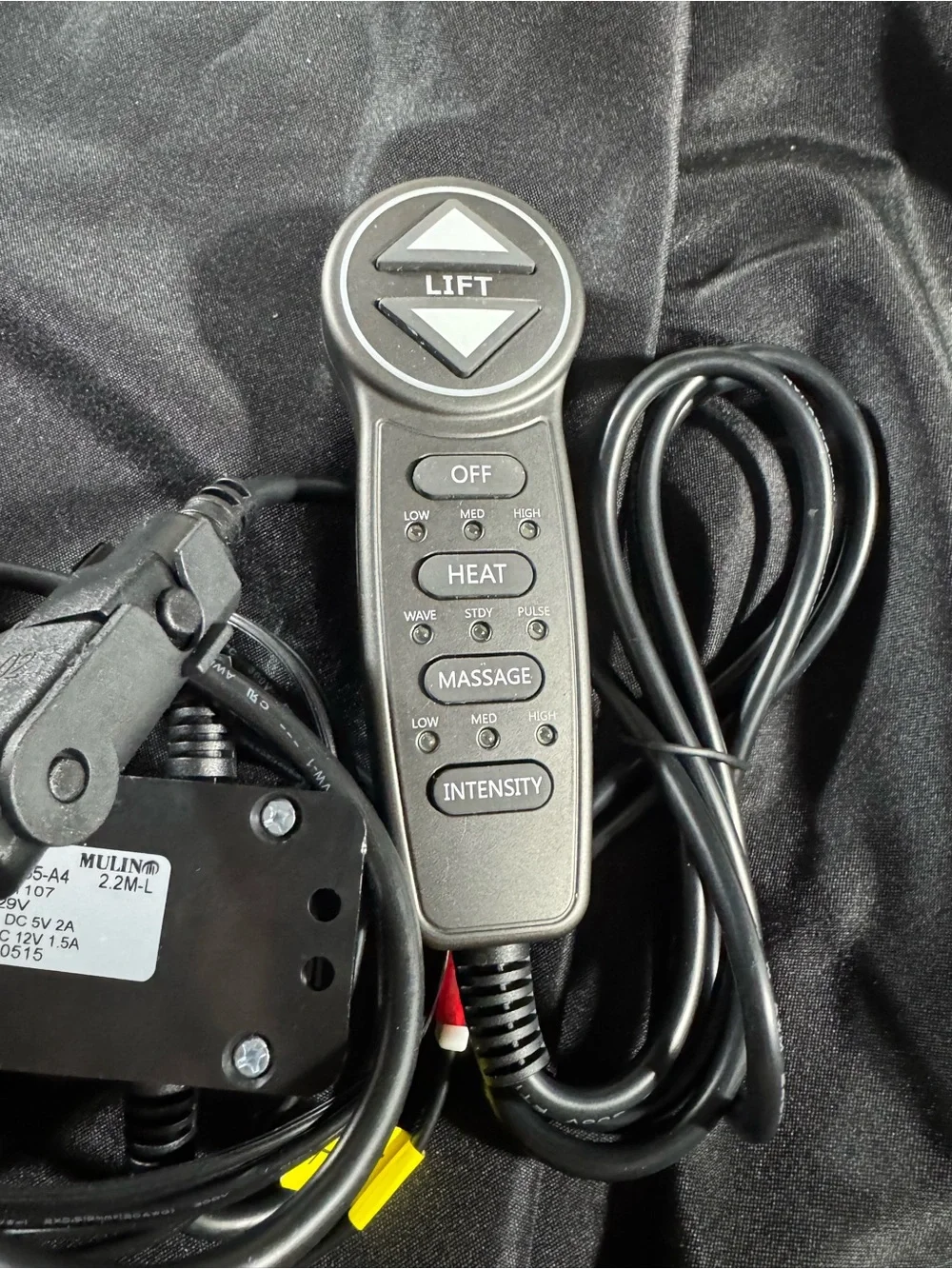 MLSK55- A1 Lift Chair Prong Hand Control Remote w/ USB 6 Function